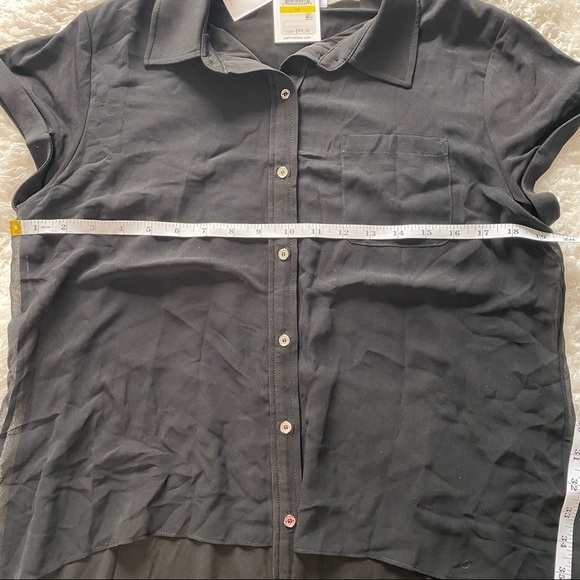 NWT Calvin Klein Double Layer Black Dress Size M - Picture 8 of 8